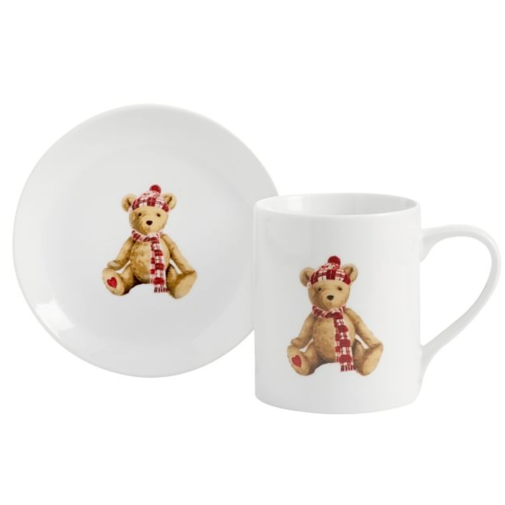 Pottery Barn Teddy Bear & Milk Cookies Set Holiday